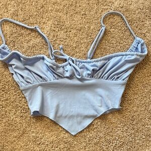 Urban Outfitters Light Blue Crop Top